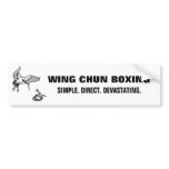 crane and snake, wc banner lrg bumper stickers
