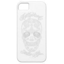 Crâne blanc de sucre de diamant coques iPhone 5