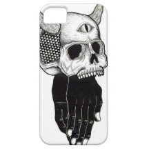 crâne de prière de mains coque Case-Mate iPhone 5