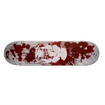 Crâne de sang plateaux de planche à roulettes