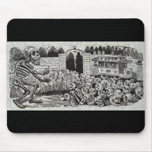Crâne électrique grand tapis de souris