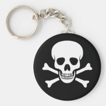 Crâne et os croisés Keychain Porte-clé