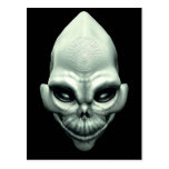Crâne extraterrestre étranger martien d'espace ext cartes postales