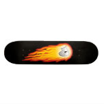 Crâne flamboyant skateboard customisable