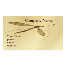 Crane Fly ~ Biz card Business Card Templates