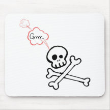 Crâne Geeky Tapis De Souris