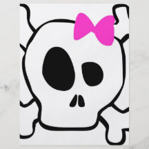 Crâne Girly Prospectus Avec Motif