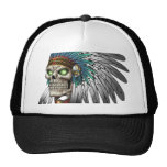 Crâne gothique tribal indien indigène casquette de camionneur