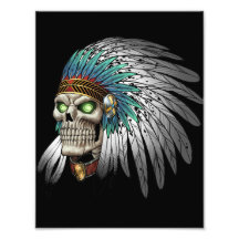 Crâne gothique tribal indien indigène photo