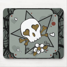 Crâne Mousepad de tatouage Tapis De Souris