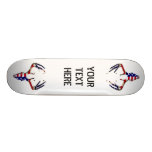 Crâne patriotique de cerfs communs skateboards personnalisés