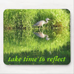 Crane Reflection Mouse Pads