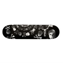 Crânes 2 de planche à roulettes