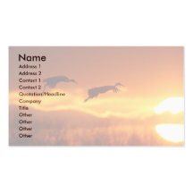 cranes business card templates