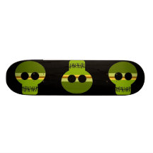 Crânes en bambou de tige skateboards cutomisables