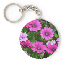 Cranesbill Geranium (Pink Flowers) Keychain
