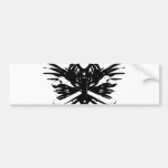 Crankset and Crossbones - black Bumper Sticker