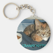 Cranky Kitty Keychains