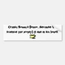 Cranky Mommy Doppio Bumper Sticker
