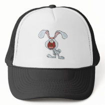 cranky yelling rabbit hat