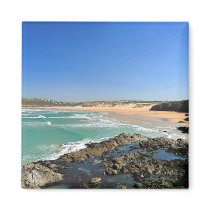 Crantock Bay Refrigerator Magnet