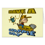 Crappie Day Fishing T-shirts and Gifts Greeting Card
