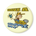 Crappie Day Fishing T-shirts and Gifts Magnets