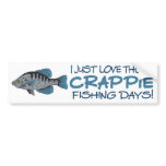 Crappie Fishing Day bumper stickers