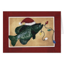 Crappie Holidays Greeting Card