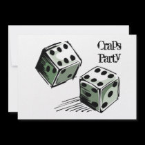 Craps Party Invitation invitations