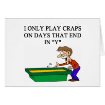 craps shooter casino gambler cards