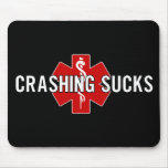 Crashing Black Mouse Pads