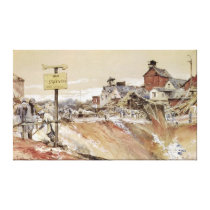 Craters at Ham-Saint-Quentin canvas prints
