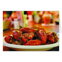Crawfish At The Acme Oyster House Greeting Cards
