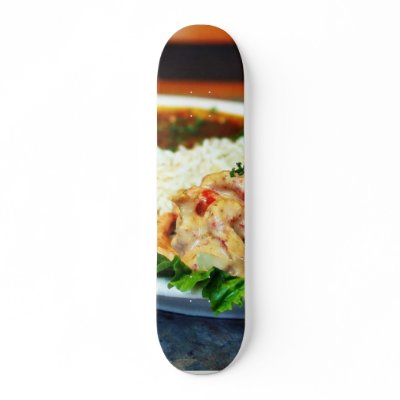 Crawfish At The Rivers Edge Custom Skate Board by lifesphere