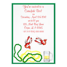 Crawfish Boil Party Invitation