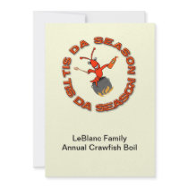 Crawfish Boil Tis Da Season Invitations