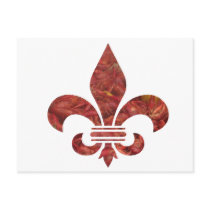 Crawfish Fleu de Lis Post Card