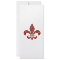 Crawfish Fleu de Lis Full Color Rack Card