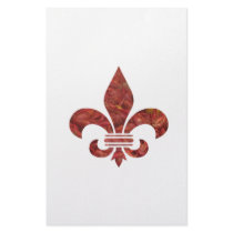 Crawfish Fleu de Lis Stationery Design