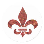 Crawfish Fleu de Lis Stickers