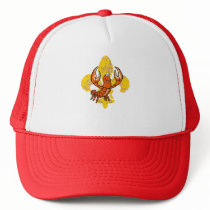 Crawfish Fleur De Lis Trucker Hat