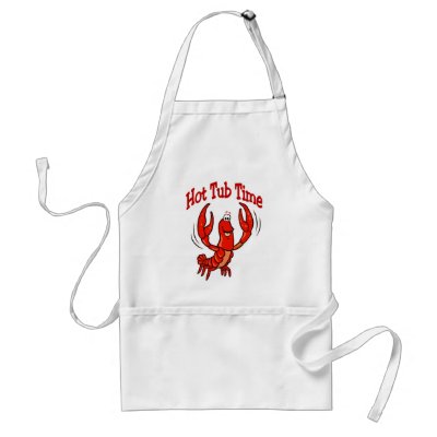 Crawfish Hot Tub Time Aprons by figstreetstudio