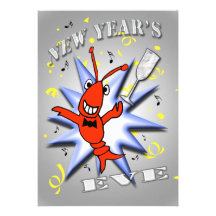 Crawfish New Year's Eve Party Invitation