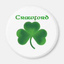 Crawford Shamrock Refrigerator Magnet