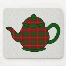 Crawford Tartan Plaid Teapot Mouse Pad