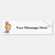 Crawling Baby Bumper Stickers