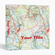 Crayon Art 3 Ring Binders