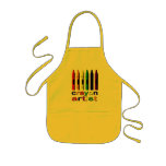 Crayon Artist Childrens Apron