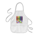 Crayon Artist Kids Apron